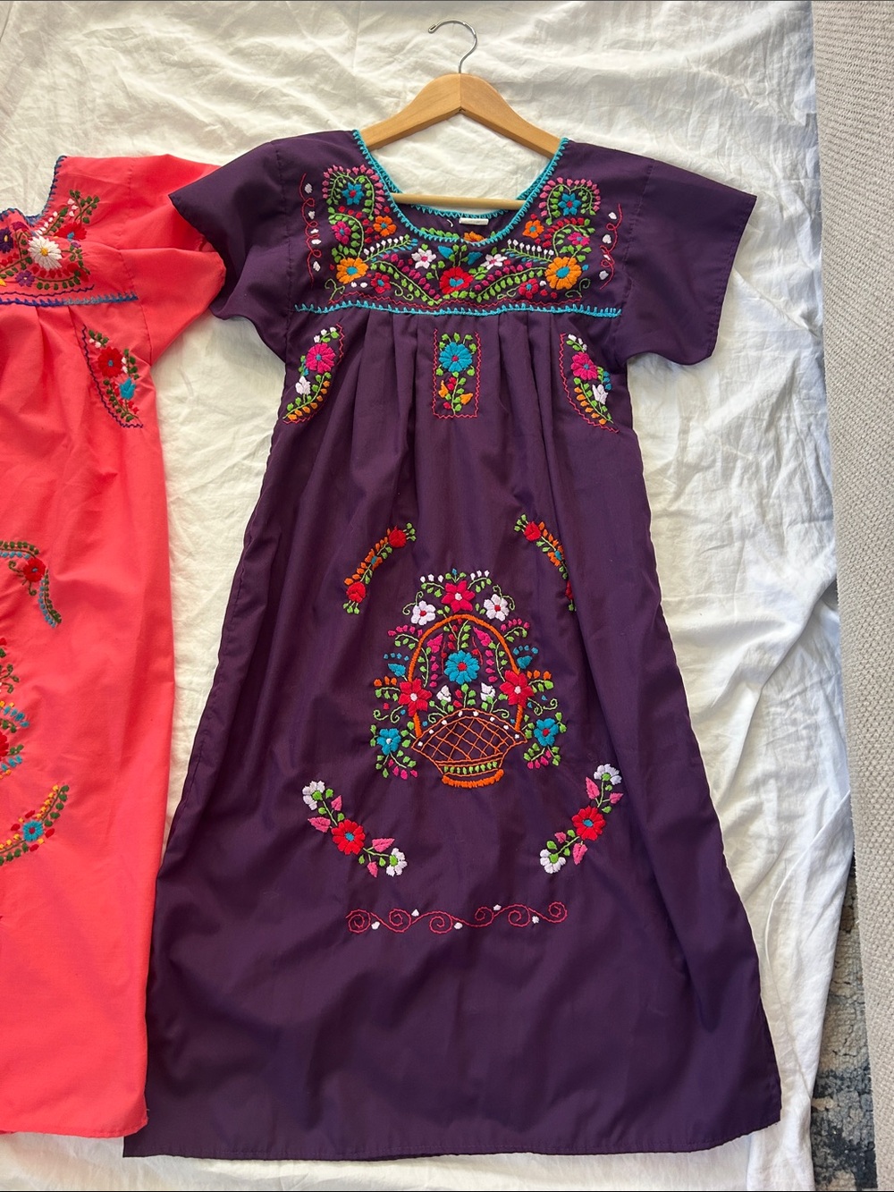Traditional Mexican dress kids size 12 purple